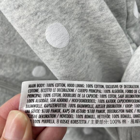 Disney Minnie Mouse Hooded Sweatshirt Womens 2X Peek a Boo Polka Dot Zip Up - Picture 9 of 9